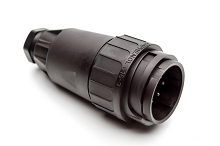 C01620H0051032  5+PE Male straight cable connector with strain relief and clamping ring