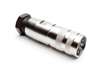 C091 11D005 001 2 - M16 Female cable connector with internal strain relief and metal locking ring.  5 contacts, 6-8mm cable diameter. Contacts sold separately. Comparable to PN# 99-5614-09-05