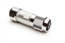 C091 31D004 101 4 - M16 Female cable connector with internal strain relief and metal locking ring. 4 contacts, silver plated, 6-8mm cable diameter.