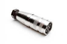 C091 31D005 100 2 - M16 Female cable connector with internal strain relief and metal locking ring. 5 contacts, silver plated, 4-6mm cable diameter.  Contacts included. Comparable to PN# 99-5114-15-05, 99-5114-00-05