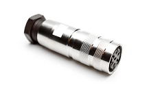C091 31D007 101 2 - M16 Female cable connector with internal strain relief and metal locking ring. 7 contacts, silver plated, 6-8mm cable diameter.  Contacts included. Comparable to PN# 99-5626-00-07, 99-5626-15-07