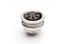 C091 31N005 100 2 - M16 Front mounting female metal receptacle with O-ring seal and ring nut mount.  5 contacts, silver plated.  Contacts included. Comparable to PN# 09-0116-00-05