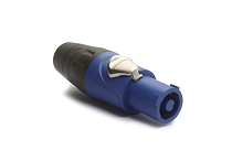 HP-3-F  Power Cable Connector, Power In, Screw Contacts, Thermoplastic, Blue. Comparable to PN# NAC3FCA