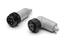 P31396-Mxxx  M22 Source Brake Cable, Male Straight to Female 90 Degree Cable, 16AWG, TPE