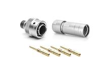 RT06104PNH03SS-K  Plug Kit, 4 Position, Male, Shell Size 10, Silicone Seal, with Machined Contacts, IP69k