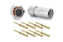 RT06128SNH03SS-K  Plug Kit, 8 Position, Female, Shell Size 12, Silicone Seal, with Machined Contacts, IP69K