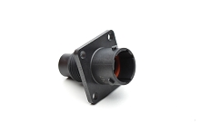 RTS010N4P03 Receptacle, square flange, 4 positions, size 10, pin contact, silicone rubber seal.  Comparable to PN #UTS0104P