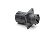 RTS010N4SHEC03 Receptacle, square flange, 4 positions, size 10, socket contact, silicone rubber seal, endcap.  Comparable to PN #UTS0GN104S