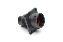 RTS012N8P03 Receptacle, square flange, 8 positions, size 12, pin contact, silicone rubber seal.  Comparable to PN #UTS0128P