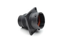 RTS014N7P03 Receptacle, square flange, 7 positions, size 14, pin contact, silicone rubber seal.  Comparable to PN #UTS0147P