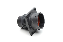 RTS014N8P03 Receptacle, square flange, 8 positions, size 14, pin contact, silicone rubber seal