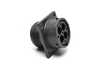 RTS016N4P03 Receptacle, square flange, 4 positions, size 16, pin contact, silicone rubber seal