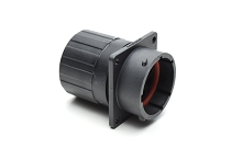 RTS018N8PHEC03 Receptacle, square flange, 8 positions, size 18, pin contact, silicone rubber seal, endcap