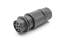 RTS1BS14N7S03  Receptacle, Inline, 7 positions, size 14, socket contact, silicone rubber seal.  Comparable to PN #UTS1JC147S