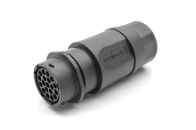 RTS1BS16N19S03  Receptacle, Inline, 19 positions, size 16, socket contact, silicone rubber seal