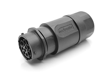 RTS1BS16N09S03  Receptacle, Inline, 9 (4+5) Position, Female, Shell Size 16, with Silicone Seal