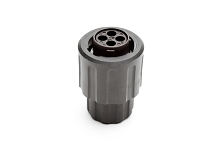RTS6BS10N4SHEC03 Straight plug with endcap, 4 positions, size 10, socket contact.  Comparable to PN #UTS6GN104S