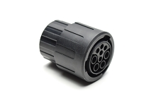 RTS6BS16N09SHEC03 Straight plug with endcap, 9 (4+5) positions, size 16, socket contact