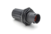 RTS710N4PHEC03  Receptacle, jam nut, 4 positions, size 10, pin contact, silicone rubber seal, endcap