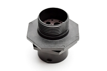 RTS714N2S03 Receptacle, jam nut, 4 (2+2) positions, size 14, socket contact, silicone rubber seal