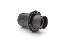 RTS714N8PHEC03  Receptacle, jam nut, 8 positions, size 14, pin contact, silicone rubber seal, endcap