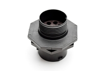RTS714N8S03 Receptacle, jam nut, 8 positions, size 14, socket contact, silicone rubber seal