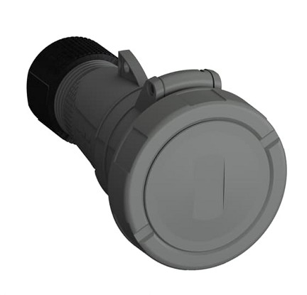 2CMA100340R1000  3P+E Male Industrial Plug, 30A, 250V, 12H, IP69K, UL/CSA approved and CE compliant. Replaces Part# ABB430P12W