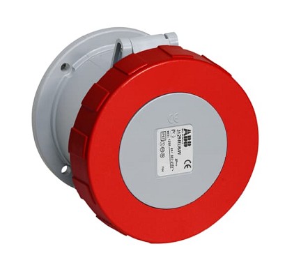 2CMA100582R1000  3P+N+E Female Industrial Receptacle, 100A, 415V, 6H, IP69K. Replaces PN# ABB5125R6W