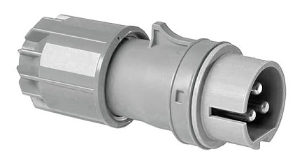 2CMA100887R1000  2P+E Male Extra Low Voltage Plug, Secondary Key Position 12H, 32A, 50V, IP44. Replaces PN# PLV332-12