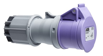 2CMA100911R1000  2P+E Female Extra Low Voltage Connector, 32A, 50V, 12H, IP44. Replaces Part# CLV332-12