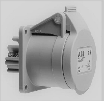 2CMA100977R1000  2P+E  Female Extra Low Voltage Panel Mounted Socket, 16A, 50V, 12H, IP44. Replaces Part# RLV316-12