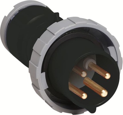 2CMA166478R1000  3P+E Male Industrial Plug, 16A, 500V, 7H, IP69K. Replaces Part# 316P7W