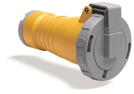 2CMA166536R1000  2P+E Female Industrial Connector, 16A, 130V, 4H, IP69K. Replaces Part# 216C4W