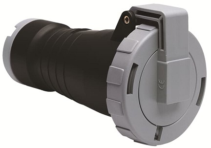 2CMA166542R1000  2P+E Female Industrial Connector, 16A, 12H, IP69K. Replaces Part# 216C12W