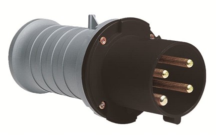 2CMA166750R1000  3P+E Male Industrial Plug, 63A, 690V, 5H, IP44. Replaces Part# 363P5