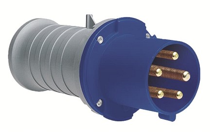 2CMA166768R1000  3P+N+E Male Industrial Plug, 63A, 250V, 9H, IP44. Replaces Part# 463P9
