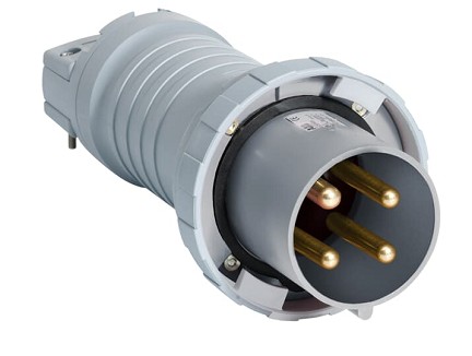 2CMA166792R1000  3P+E Male Industrial Plug, 63A, 460V, 11H, IP69K. Replaces Part# 363P11W