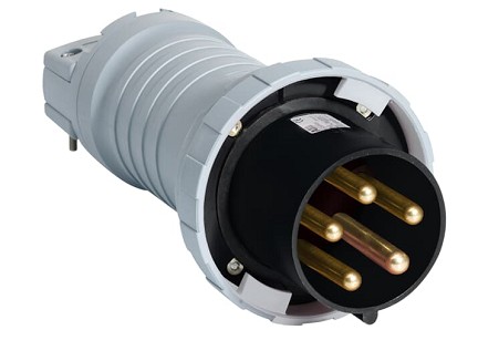 2CMA166830R1000  3P+N+E Male Industrial Plug,125A, 500V, 7H, IP69K. Replaces Part# 4125P7W