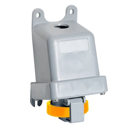 2CMA167171R1000  2P+E Female Wall Mounted Surface Socket-Outlet, 30A, 130V, 4H, IP69K. Replaces Part# 232RS4W