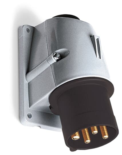 2CMA193297R1000  3P+E Male Wall Mounted Inlet, 16A, 690V, 5H, IP44. Replaces Part# 316BS5