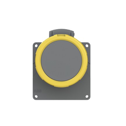 2CMA101290R1000  2P+E Female Panel Mounted Socket Outlet, 16A, 130V, 4H, IP67. Replaces Part# 216ERU4W