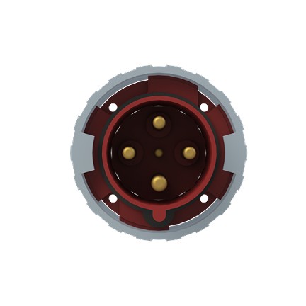 2CMA168109R1000  3P+E Male Panel Mounted Inlet, 63A, 415V, 6H, IP69K. Replaces Part# 363BU6W