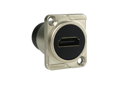 AC-HDMI-RR  HDMI Data Chassis Mounts, D Type, Nickel Finish. Comparable to PN# NAHDMI-W