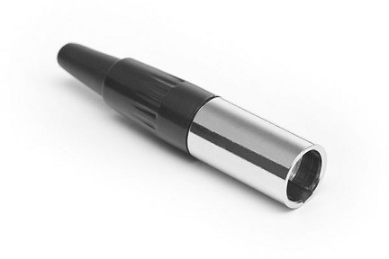 AG6M  6 Pole Mini XLR  Chassis Mount, Male, Machined Contacts, Nickel Finish. Comparable to PN# TA6M
