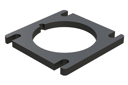 AHD10-6-GKT  Gasket for 6 Position Receptacle, AHD Series, Black.  Comparable to PN# HD10-6-GKT