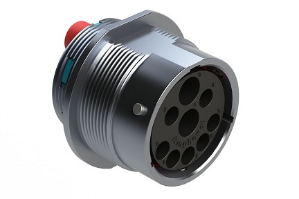 AHDBM04-24-91PR16  Size 24, 9 Position ISOBUS Receptacle, Pin, Reduced Seal, Wide Thread Adapter (WTA), Break-Away. Note: Use  (Size 8) PN# AT60-204-08141-16 contacts for 6AWG/16mm² applications