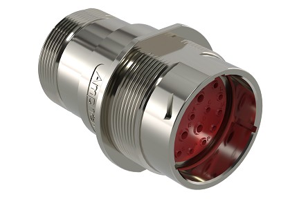 AHDM04-24-21PR-072  21 Position Receptacle, Shell Size 24, Pin, Reduced Seal, Wide Thread Adapter, Backshell with Weep Holes.  Comparable to PN#  HD34-24-21PE-072