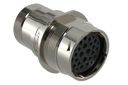 AHDM04-24-29SR-072  29 Position Receptacle, Shell Size 24, Socket, Reduced Seal, Wide Thread Adapter, Backshell with Weep Holes.  Comparable to PN#  HD34-24-29SE-072