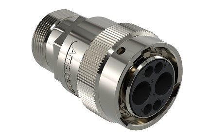 AHDM06-18-06SN-072  6 Position Plug, Shell Size 18, Socket, Normal Seal, Wide Thread Adapter, Backshell with Weep Holes.  Comparable to PN#  HD36-18-6SN-072