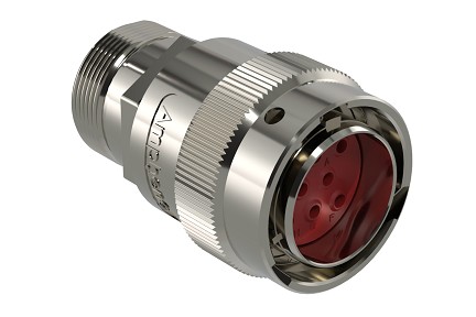 AHDM06-18-08PR-072  8 Position Plug, Shell Size 18, Pin, Reduced Seal, Wide Thread Adapter, Backshell with Weep Holes.  Comparable to PN#  HD36-18-8PE-072